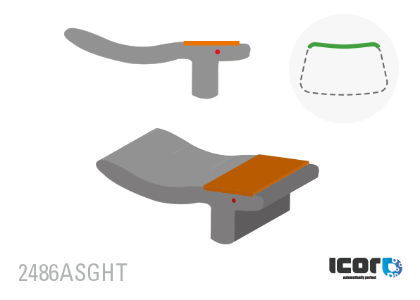 BMW 5 GT G32 2017- PROFIL SUP DE PB AVEC BANDE ADHESIVE