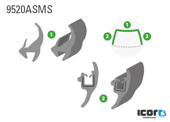 LONDON TAXI TX4 TAXICAB 2007- SIERLIJST VOORRUIT