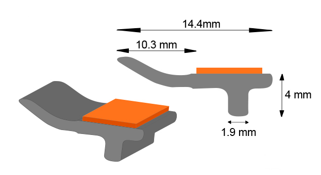 BMW X5 G05 2018- PROFIL SUP DE PB AVEC BANDE ADHESIVE