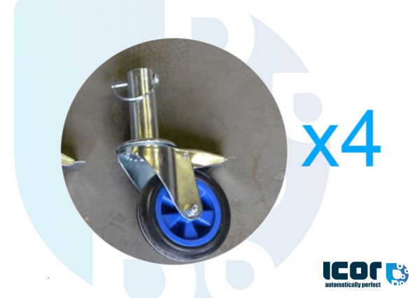 KIT OF 4 WHEELS FOR MOBILE SCAFFOLD