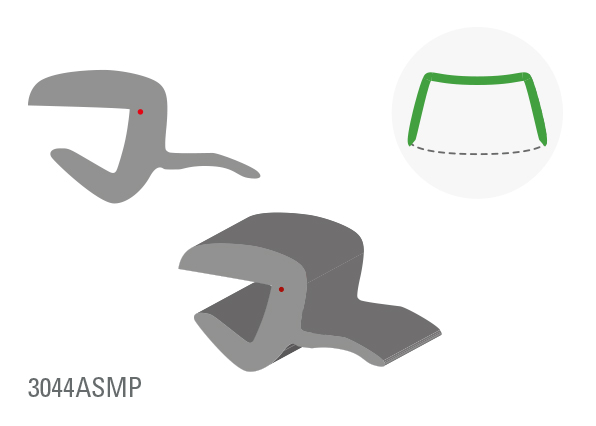 SSANGYONG MUSSO 4D PU 2016- SIERLIJST VOORRUIT