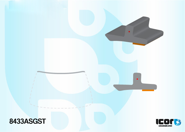 LEXUS ES 4D SAL 2019 - WS UPPER PROFILE W/ADHEIVE BAND