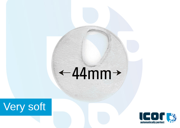 FLEXIBLE SILICON PAD FOR SENSOR - ROUND 43mm W/ OVAL CUT OUT
