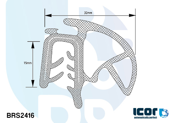 VW TRANSPORTER T5-T6 PANEEL-ZIJDEUR DICHTING OP 50 M. ROL