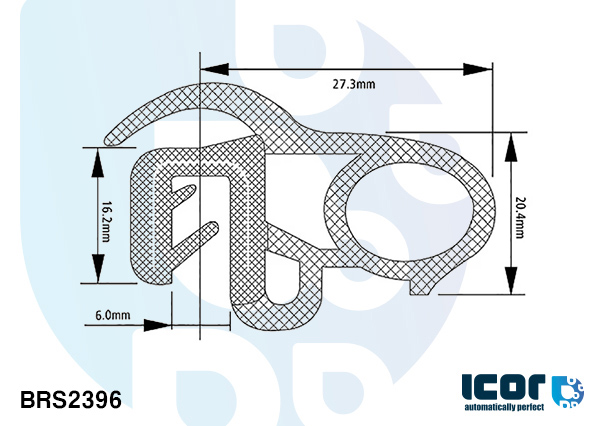 VW TRANSPORTER T4 PANEL SIDE DOOR SEAL - 50 M COIL