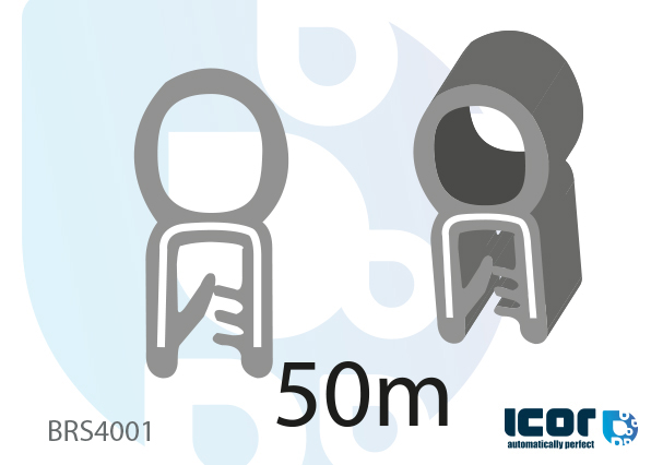 PINCE PVC A ARMATURE METALLIQUE + JOINT POUR BORD DE 4-6mm - 50m