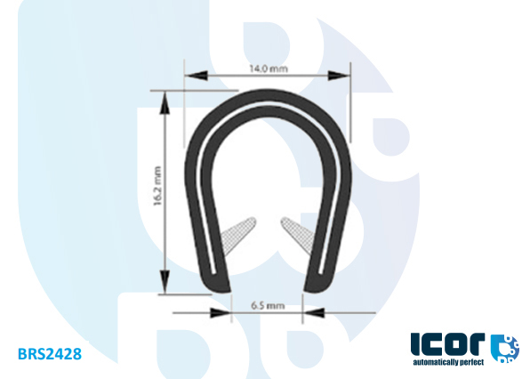 PINCE PVC A ARMATURE METALLIQUE POUR BORD 6 à 8 MM - 50m