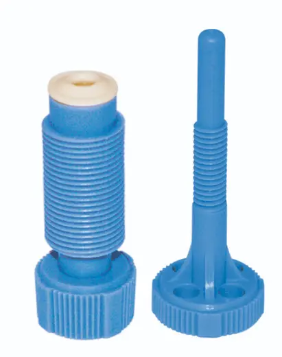 INJECTOR WITH PLUNGER BLUE = "Talon" thread (non metric)
