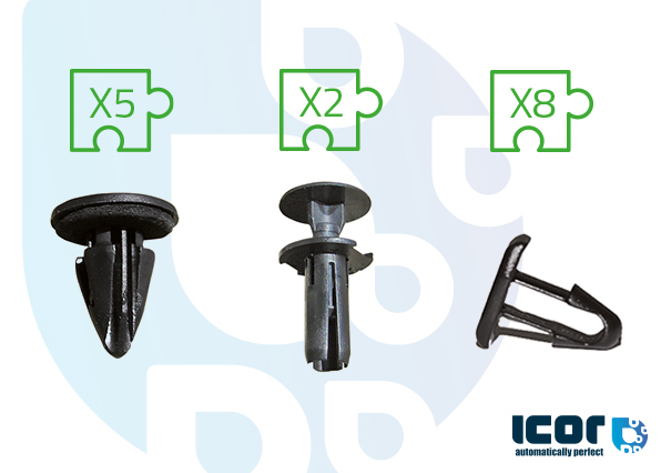 TOYOTA AVENSIS 98- KIT DE 15 CLIPS POUR PB