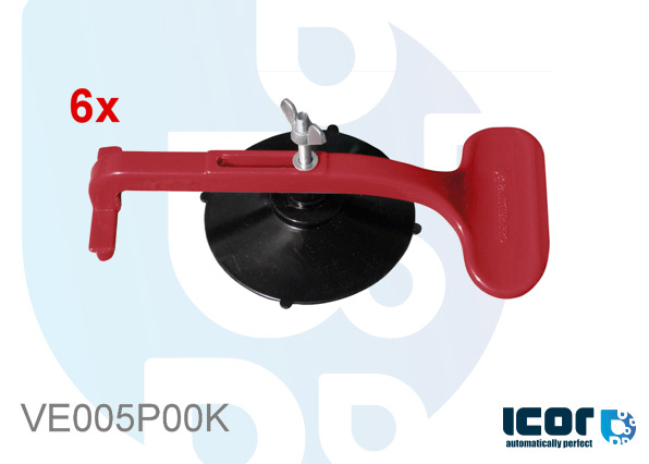 6x SUCKER FOR BLOCKING MOULDING