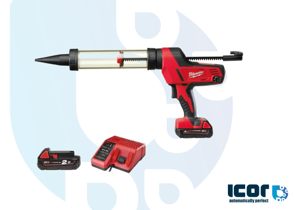 MILWAUKEE CAULKING GUN - 600ML SAUSAGE + BATTERIE 18 V. German quality