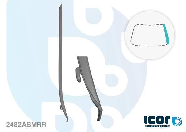 BMW - X1 SUV (F48) 2015 - WS MOULDING - RIGHT