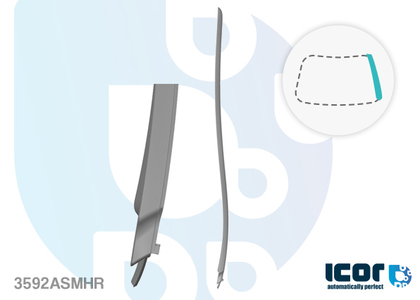 FORD CARS & VANS - FIESTA 3D/5D HBK (B479) 2017 - VOORRUIT SIERLIJST - RECHTS