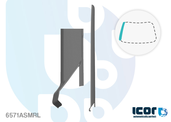 PEUGEOT - 3008 5D SUV/5008 5D SUV 2016 - WS MOULDING - LEFT