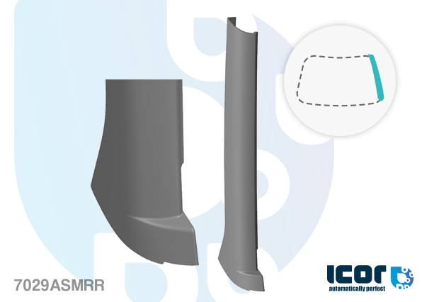 LAND ROVER DISCOVERY II SUV 98 - VOORRUIT SIERLIJST - RECHTS