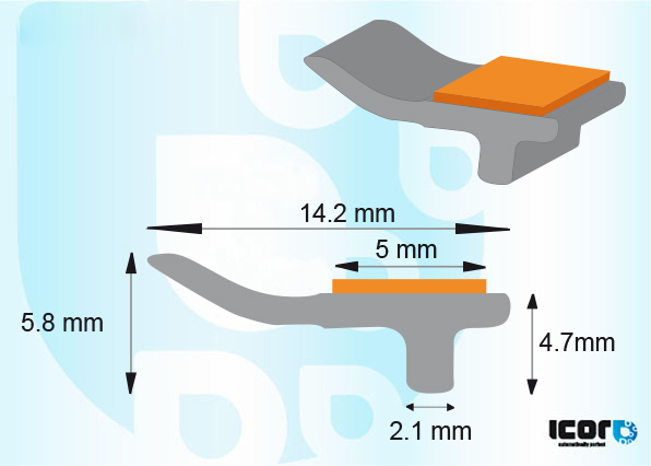 TOYOTA SUPRA 2D CPE 2019 - PROFIL SUP DE PB AVEC BANDE ADHESIVE