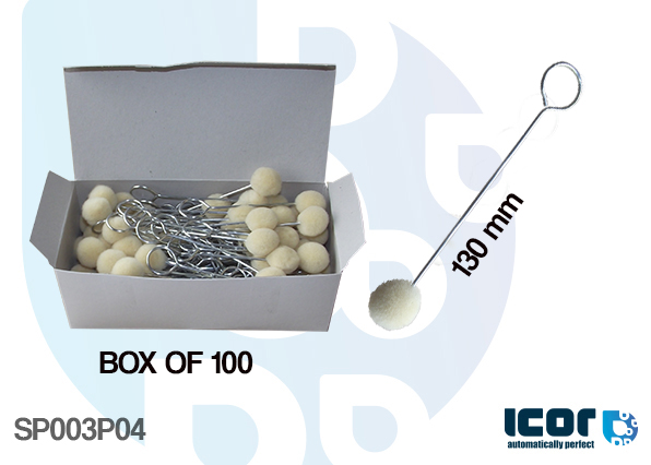 FELT APPLICATORS (X 100) - LENGTH 130MM