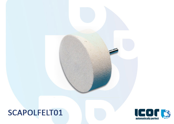 DISC WITH FELT FOR POLISHING 80MM