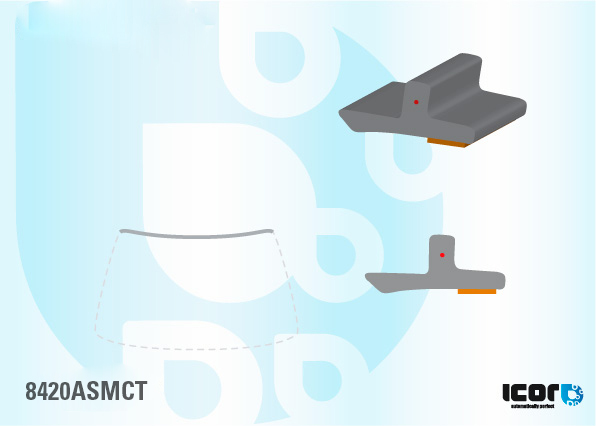 LEXUS RC F 2D CPE 2015 - VOORRUIT PROFIEL MET KLEEFBAND - BOVEN