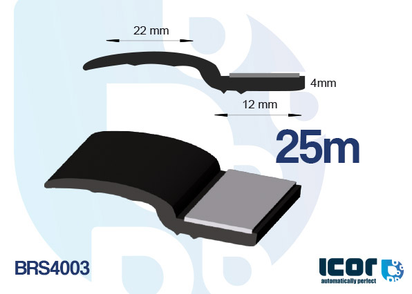 UNIVERSAL GLASS EDGE TRIM - 25M COIL