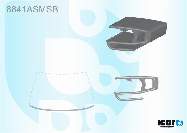 VOLVO S60 4D SAL/V60 5D EST 2010 - MOULURE INF PB