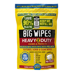 Refil Pack of 100 Heavy Duty industrial wipes