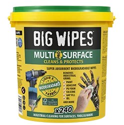 Emmer met 240 Multi-Surface industriële doekjes