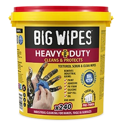 Bucket of 240 Heavy Duty industrial wipes