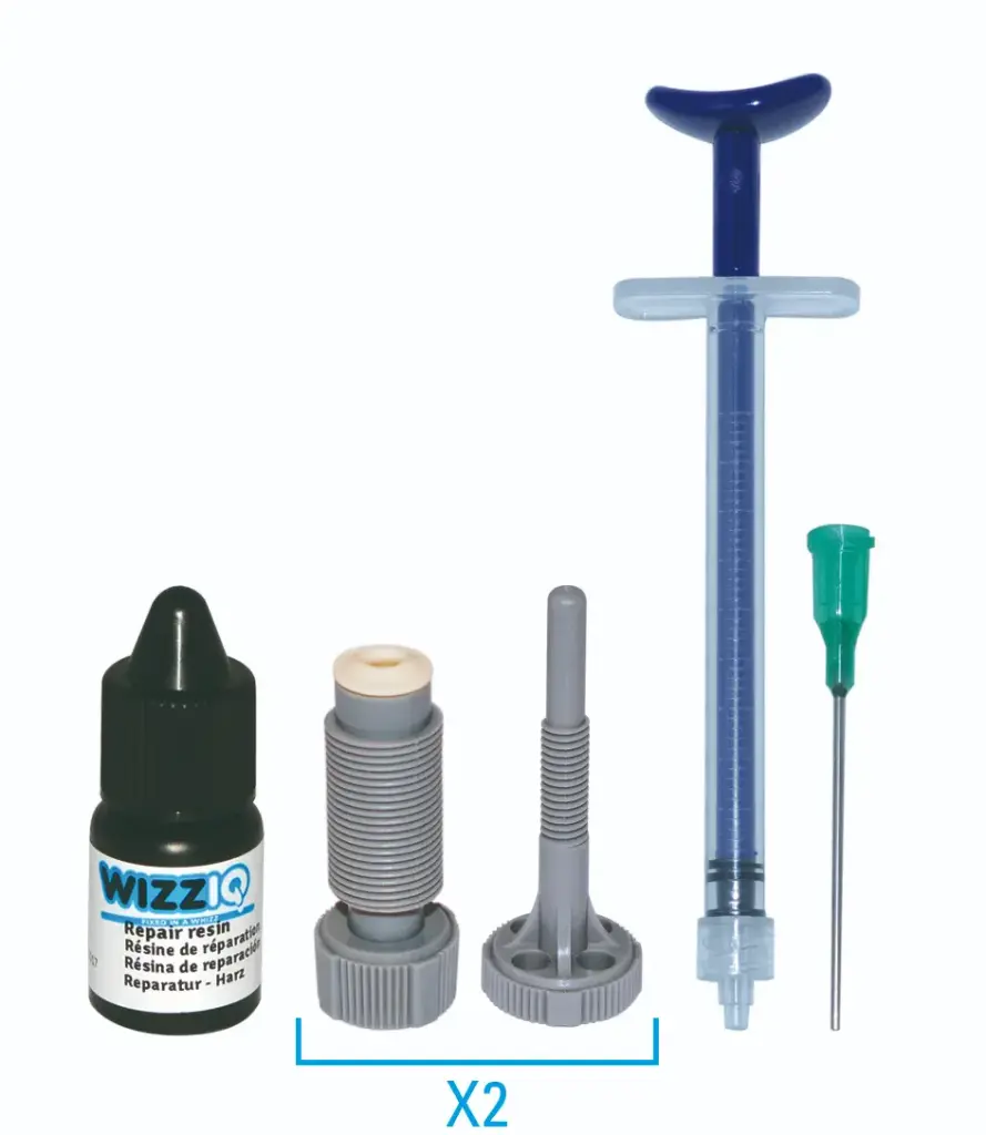 5ml WIZZIQ RESIN (20-25 REPAIRS)+2 GREY INJECTORS+SYRINGE+NEEDLE