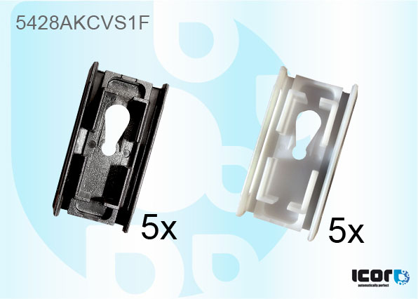 MERCEDES V CLASS 96- KIT MET 10 VR ZIJ CLIPSEN
