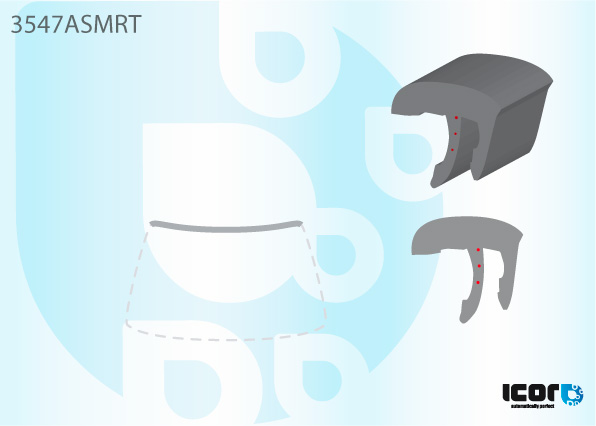 FORD MAVERICK 94- MOULURE SUPERIEURE PB