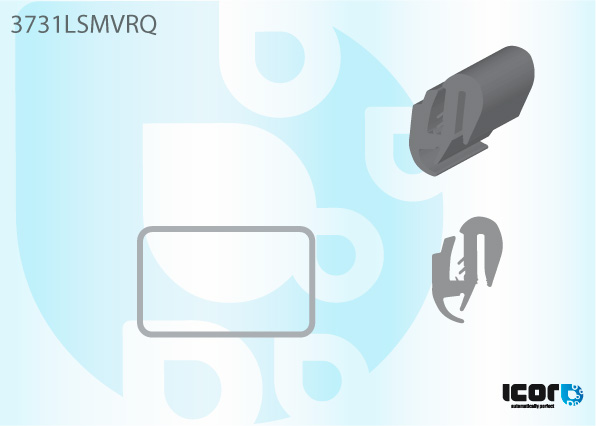 FORD TRANSIT 86- RUBBER VOOR ACHTERSTE (KLEIN)