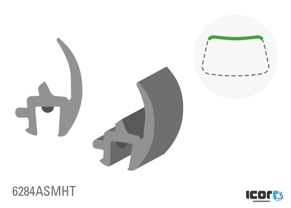 OPEL/VAUXHALL ASTRA 98- VR BOVENSTE SIERLIJST