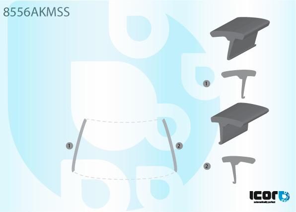 VW PASSAT 96- KIT WS R+L MOULDINGS