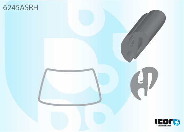 VAUXH NOVA/OPEL CORSA A 82-92 WS RUBBER W/OUT F.