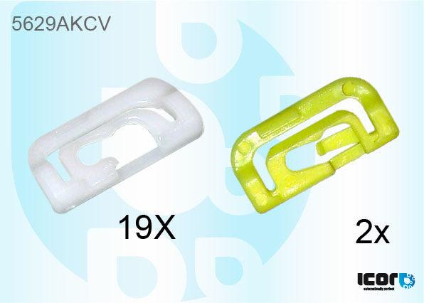 MITSUBISHI L300 87- KIT DE CLIPS PB (21 PCS)