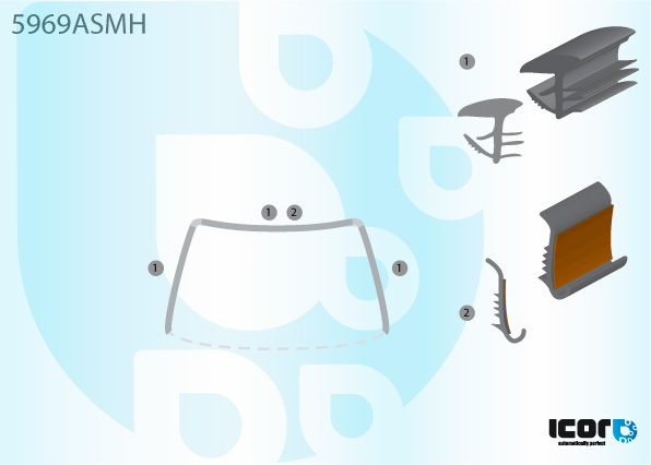 NISSAN BLUEBIRD T12 86-90 MOULURE AVEC CHROOM 3/4 +ADHESIVE PB