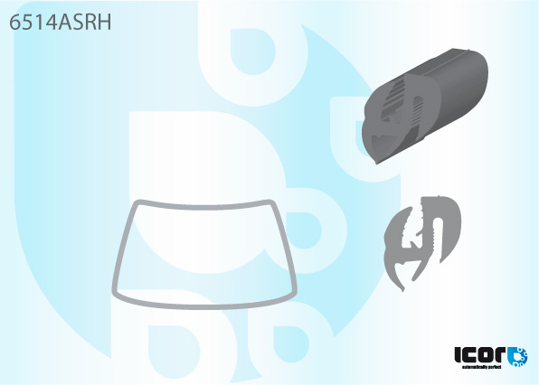 PEUGEOT 205 83- WS RUBBER W/OUT FILLERSTRIP