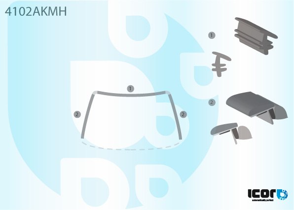 HYUNDAI EXEL/PONY II 85-90 KIT COMPLET MOULURES PB