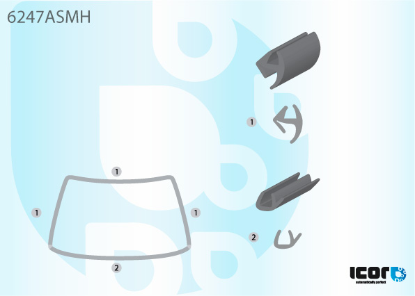 VAUXH ASTRA/OPEL KADETT E 84-92 WS MOULDING