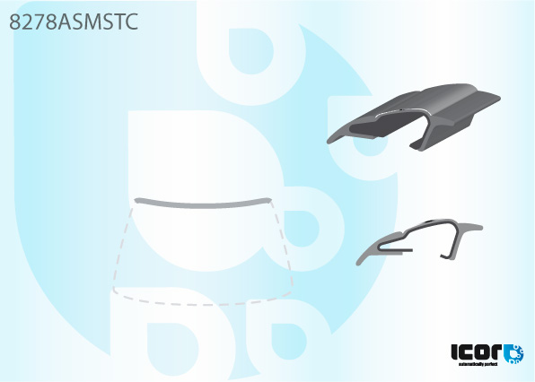 TOYOTA CAMRY SXV SAL 91-95 WS UPPER CHROME MOULD.