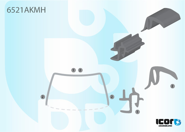 PEUGEOT 306 93- VR VOLLEDIGE SIERLIJSTEN KIT