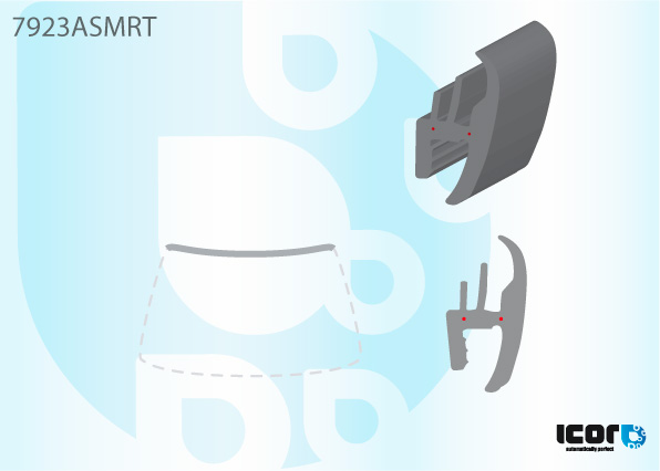 SUBARU FORESTER 97- WS UPPER MOULDING