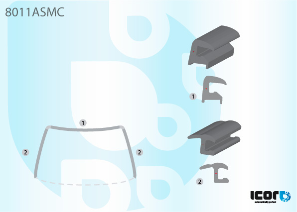 SUZUKI SWIFT II 3P 89- MOULURE EN U PB