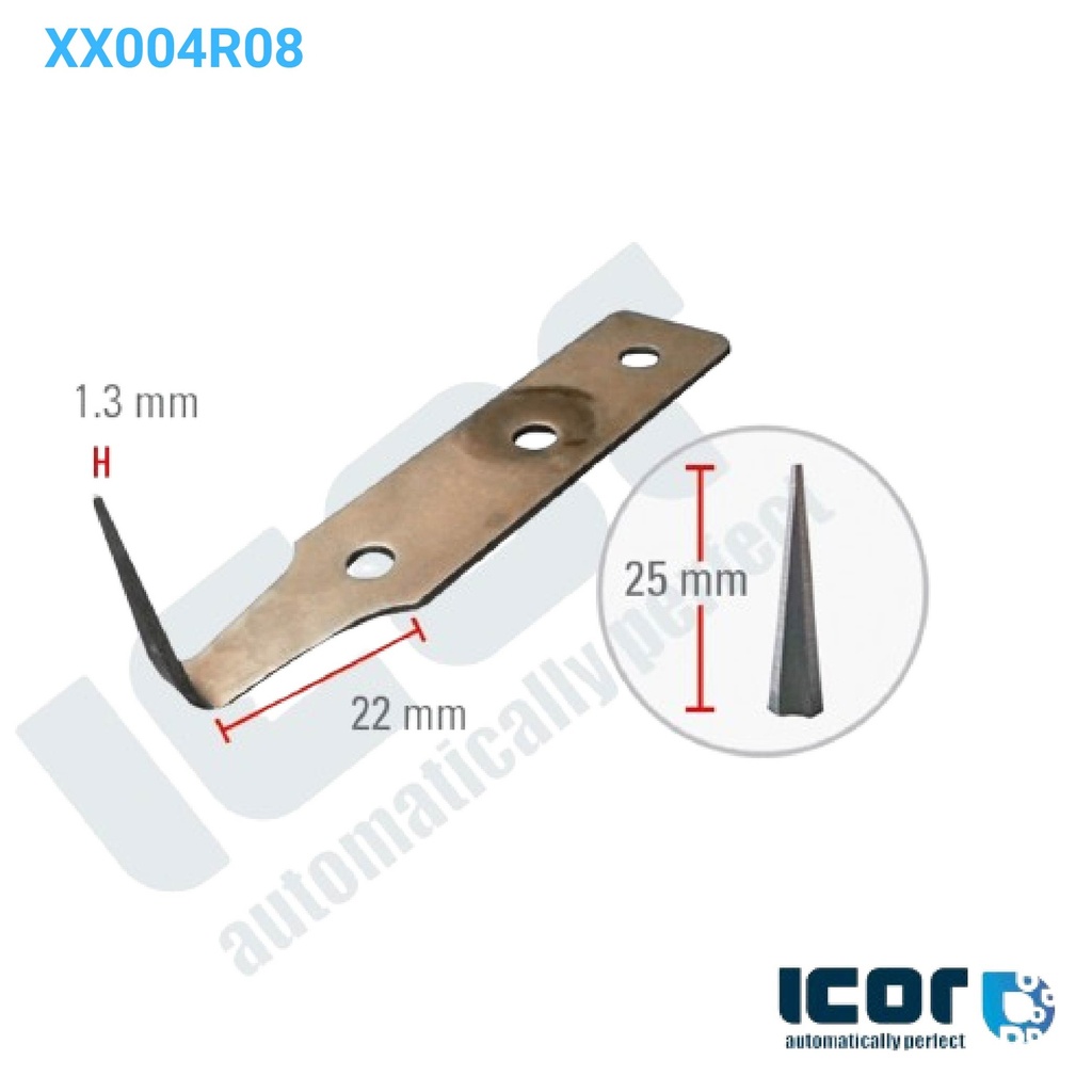 10 LAMES INOX POUR COUTEAU A FROID 25mm