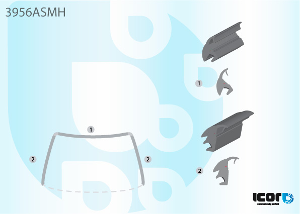 HONDA CIVIC 3D 95- WS U MOULDING