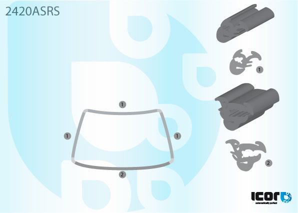 BMW 5 SERIES (E28) 72-87 WS RUBBER FOR USE WITH FILLERSTRIP