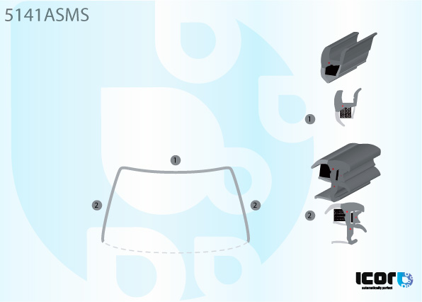 MAZDA 626 IV SAL 92-97 MOULURE PB