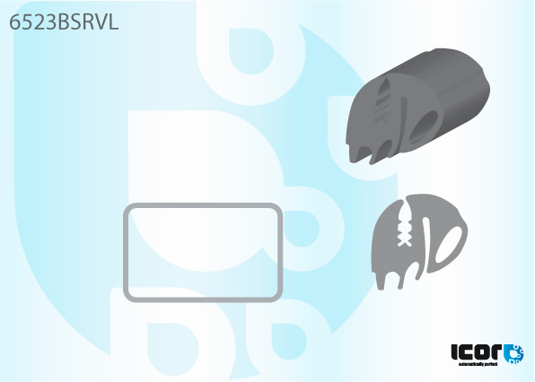 PEUGEOT BOXER HIGH ROOF 94- R ACHTERDEUR RUBBER