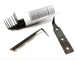 10 W/S CUT OUT BLADES - 25mm STANDARD - CARBON